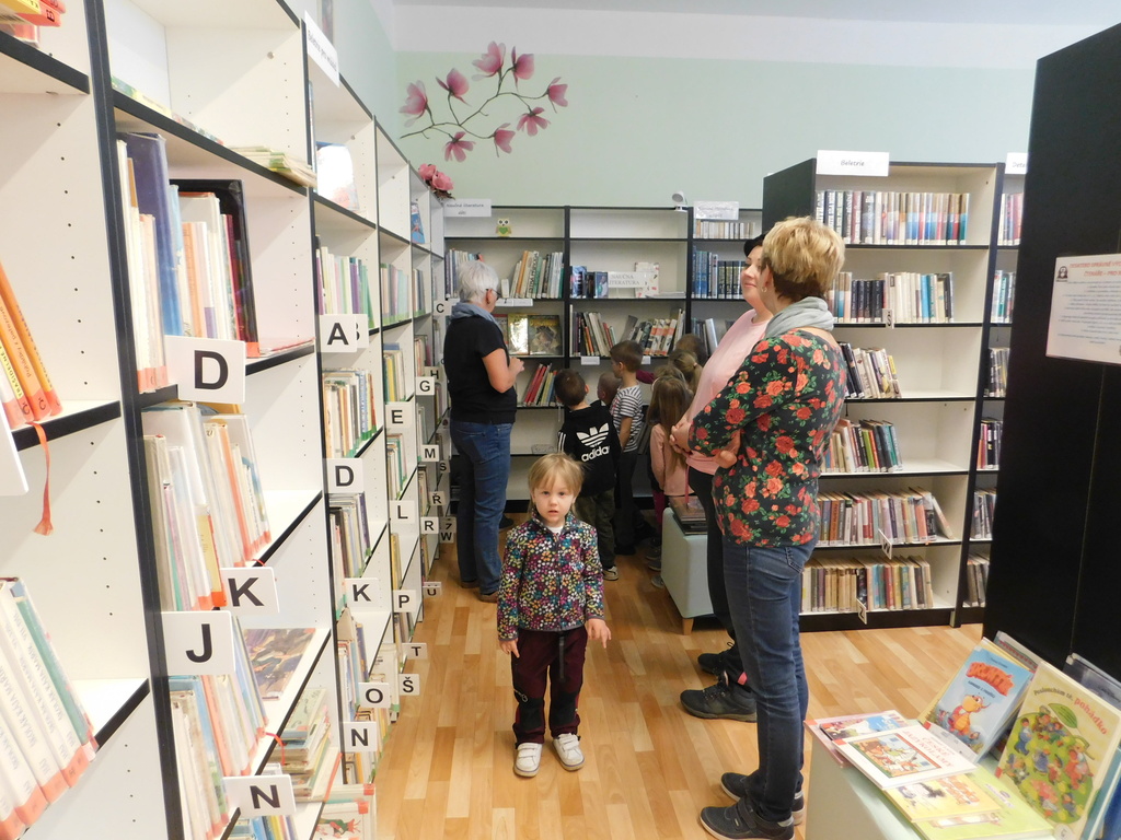 Návštěva dětí z MŠ Násedlovice v knihovně a muzeu